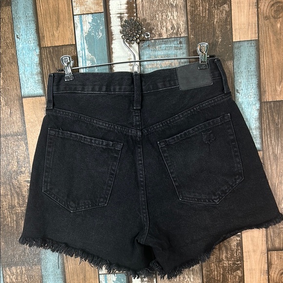 Aeropostale 90’s high rise cut off Black Distressed Jean Shorts - Picture 8 of 10